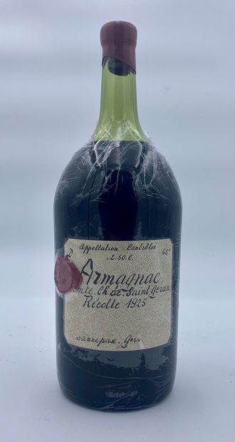 null 1 bottle ARMAGNAC 1925 Château de Saint-Géran (low level, filmed bottle)