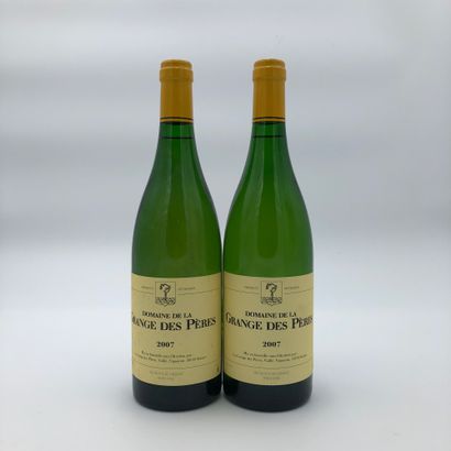 null 2 bouteilles Grange des Pères 2007 blanc (blanc) (niveaux bons, étiquettes très...