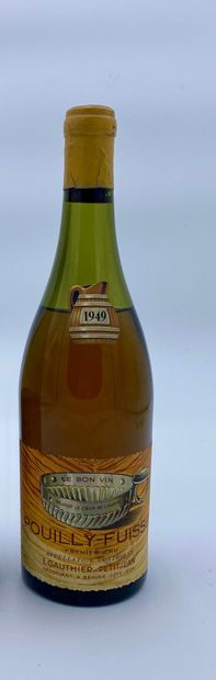 null 
1 bouteille Pouilly-Fuisse 1949 L Gauthier Petitjean BE
