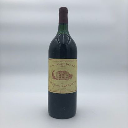 null 1 magnum PAVILLON ROUGE 1989 from Château Margaux (slightly low level, faded...