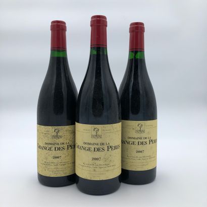 null 3 bouteilles Grange des Pères 2007 rouge (rouge) (niveaux bons, étiquettes ...
