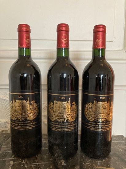 null 3 bottles CHATEAU PALMER 1999 3rd GC Margaux (E.f)