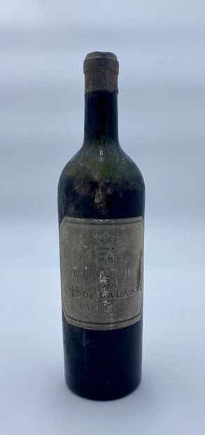 null 1 bottle CHÂTEAU PICHON COMTESSE DE LALANDE 1928 2nd GC Pauillac (N. b, E. a,...
