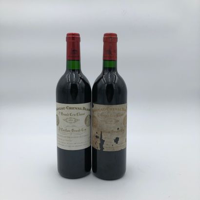 null 2 bottles CHÂTEAU CHEVAL BLANC 1993 1er GCC (A) Saint-Emilion Grand Gru (N....