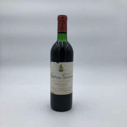 null 1 bottle CHÂTEAU GISCOURS 1970 3rd GC Margaux (N. tlb, E. f, m, tlg)