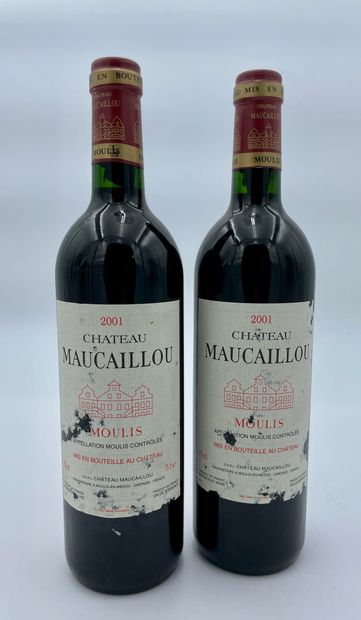 null 2 bouteilles CHÂTEAU MAUCAILLOU 2001 Moulis (E. f, lg)