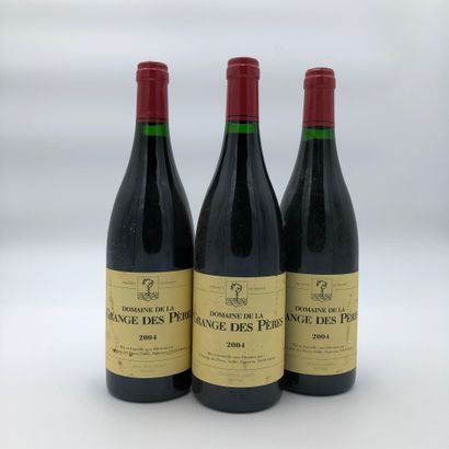 null 3 bouteilles Grange des Pères 2004 rouge (rouge) (niveaux bons, étiquettes très...