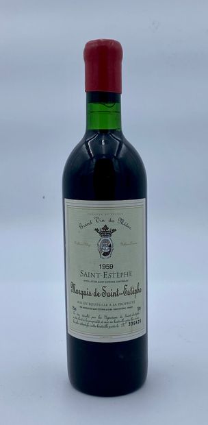 null 1 bottle CHÂTEAU MARQUIS DE SAINT ESTEPHE 1959 Saint-Estephe (E. f)