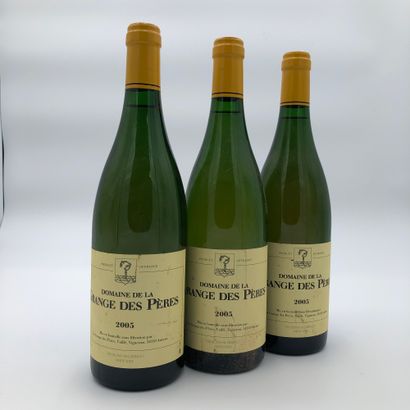 null 3 bottles Grange des Pères 2005 white (good levels, lightly marked labels)