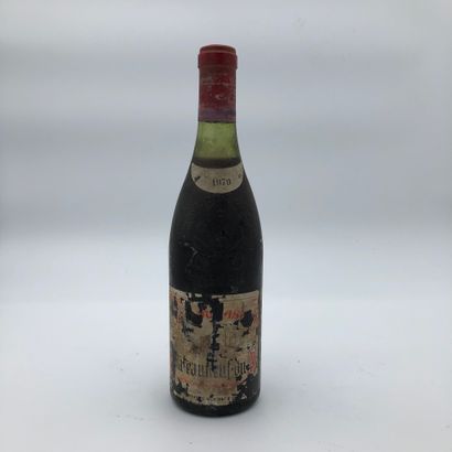 null 1 bouteille CHÂTEAUNEUF DU PAPE 1970 Cuvée du A (N. 2cm, E. ta, g)