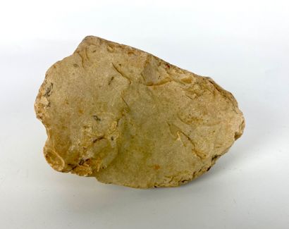 null Lot of two nuclei including a pound of butter Brown flint Grand Pressigny, Neolithic...