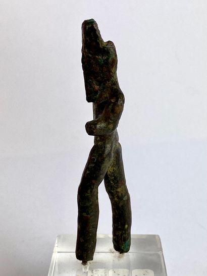 null Statuette d’Amon marchant Bronze, accidents et manques Égypte ou Nubie, Troisième...