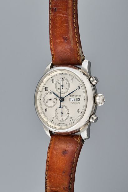 null LONGINES SwissAir Exclusive Chronograph n°2. Ref: 674.5251. N°2073. Circa 2010....