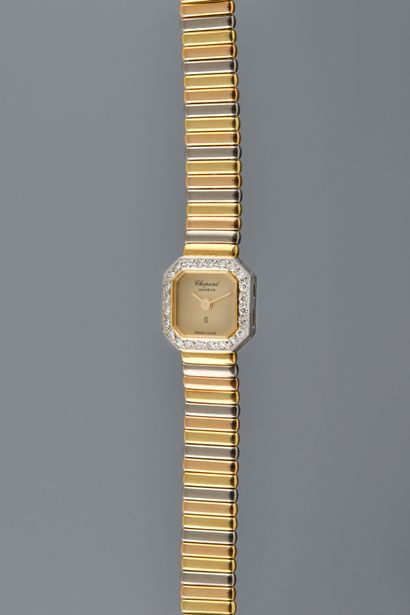 null CHOPARD Lady. N°197XXX/ 5151. Vers 1990. Montre bracelet en or jaune 750/1000...
