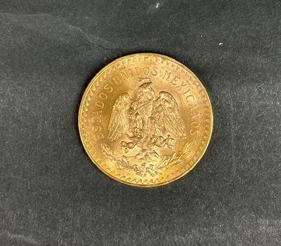 null MEXIQUE 50 pesos or - 1821-1947. Poids : 41,6 g