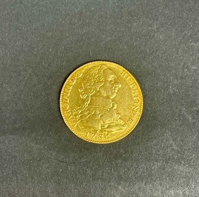 null KINGDOM OF SPAIN 4 gold escudos 1781 Weight : 13.4 g