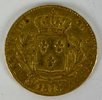 null LOUIS XVIII (1755-1824) 20 francs gold 1815 Weight: 7 g