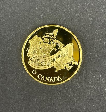 CANADA 100 Dollars or 22 carats. 1981. Profil Elizabeth II. Etui et certificat....
