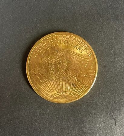  USA 20 dollars or, type statue, 1922 Poids : 33.4 g 