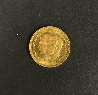  LUXEMBOURG (Royaume du) Pièce de 20 Francs or Monnaie commémorative au module de...