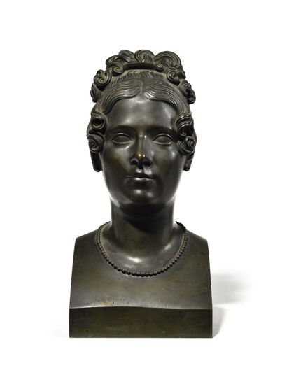  EUGENE GUILLAUME (MONTBARD, 1822 - ROME, 1905) Portrait de présumé de Thérèse Guillaume,...