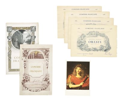  COMEDIE FRANCAISE : -Quatre cartons au nom de Fauré Lepage pour des représentations...