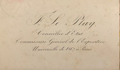  L’EXPOSITION UNIVERSELLE DE 1867 Ensemble regroupant : -Catalogue général de l’exposition...