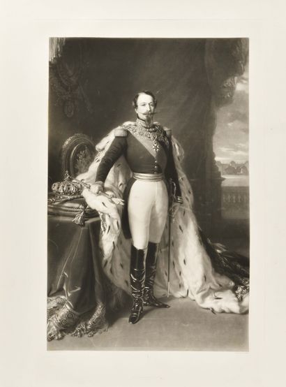 null Franz-Xaver WINTERHALTER (d’après) L’Empereur Napoléon III et l’Impératrice...