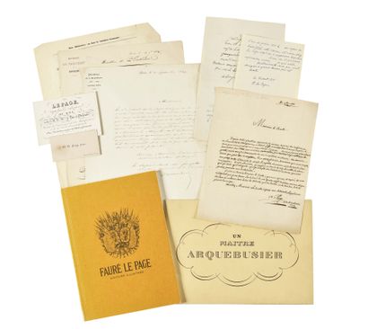  MAISON LEPAGE & FAURE-LEPAGE Nine documents : -Two visiting cards: Mr LEPAGE Père...