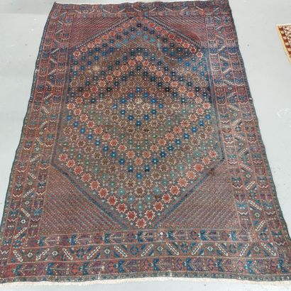 null SET OF 3 RUGS handmade, 

- red and ochre carpet with Berber pattern, 105 x...