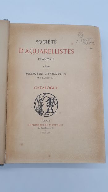 null SOCIETE DES AQUARELISTES FRANCAISE 1879 - 1886

catalogue avec nombreuses g...