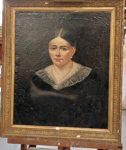 null PORTRAIT OF A WOMAN 

oil on canvas

64.5 x 54 cm (without frame)

(restora...