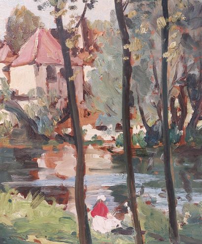 null Amédée Boucher (XX)

Moret sur Loing

Oil on isorel

Signed lower right

H :...