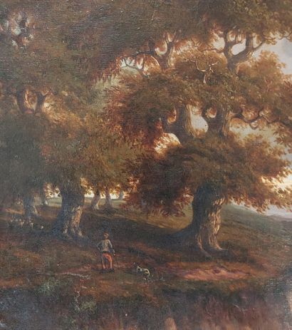 null 19th century SCHOOL 

Italian landscape 

oil on canvas 

40 x 60 cm 

(accidents...