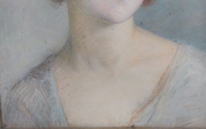 null PASTEL, 

portrait de femme 

signé en haut à gauche "C.Fournier"

46 x 39 cm

(accidents...