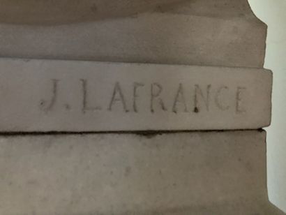 null Jules Isidore LAFRANCE (1841-1881). Buste de Desiré Dalloz en marbre, 

signé...