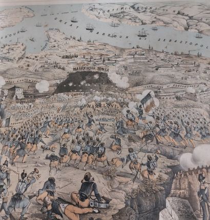 null LOT de tableaux et gravures



- 2 gravures de scènes de batailles : "Vue panoramique...