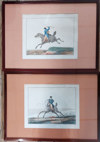 null ENSEMBLE DE 8 GRAVURES equestres d'après Carle VERNET

24 x 30 cm 

(rousse...