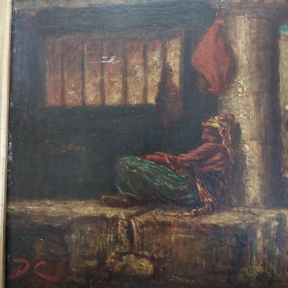 null Ecole orientaliste du XIXe siècle

Intérieur orientaliste

Huile sur toile 

Signé...