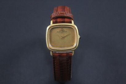 null BAUME & MERCIER Vers 1970. Réf : 38264. Montre de dame en or jaune 750/1000....