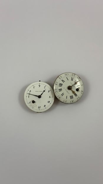 TWO LEPINE MOVEMENTS About 1890. Set of two...