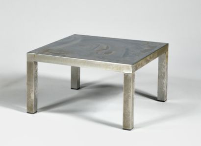 null MARIA PERGAY (BORN IN 1930), ATTRIBUTED TO A Table end of sofa with square top...