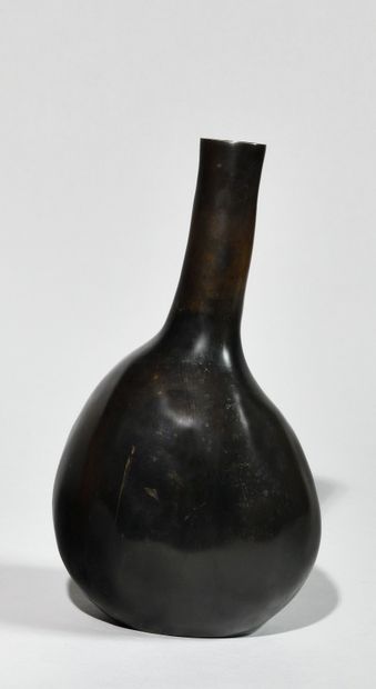 IBU POILANE (XXE) Vase coloquinte en bronze...