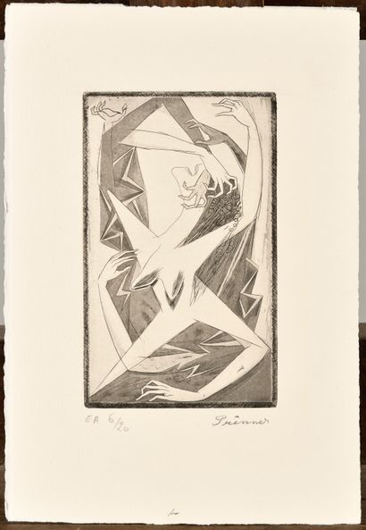 null 
ANTON PRINNER (1902-1983) La Femme tondue. 1946.

Une des 8 illustrations pour...