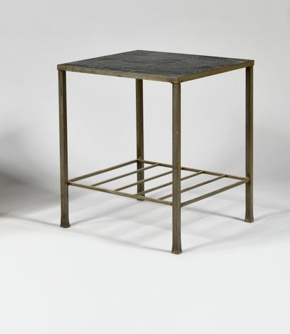 WORK OF THE YEARS 1970 Steel table of living...