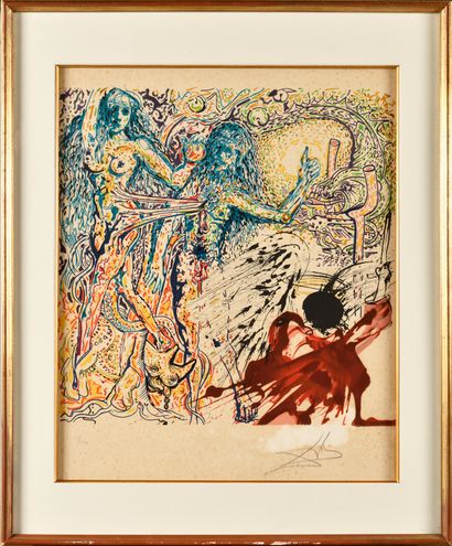  SALVADOR DALI (1904-1989) Le Paradis perdu Lithographie en couleurs signée Numérotée...