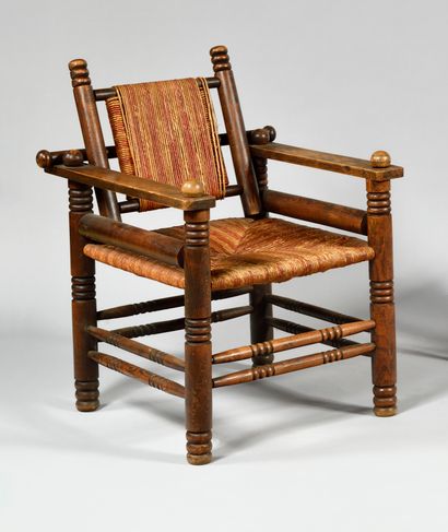 CHARLES DUDOUYT (1885-1946), ATTRIBUE A Fauteuil...