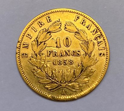 NAPOLÉON III (1852-1870) 10 francs or 1858...