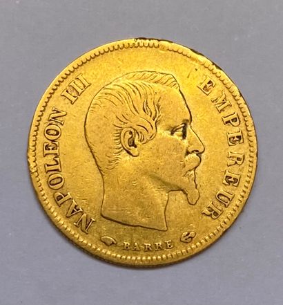 null NAPOLEON III (1852-1870) 10 francs gold 1858 Weight : 3.2 g