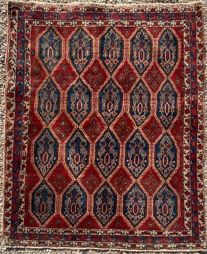 null IRAN Original and old Afchar around 1940 Good condition. Wool velvet on cotton...